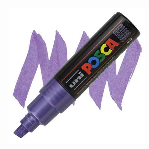 Caneta Posca Uni Pc-8k Metallic Violet 8.0mm M12 3677