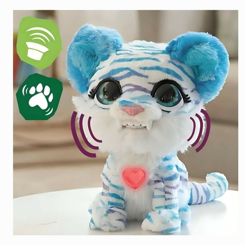 FurReal Pelúcia Interativa Tigrinha Dentes-de-Sabre 20 Cm 3997 Sunny