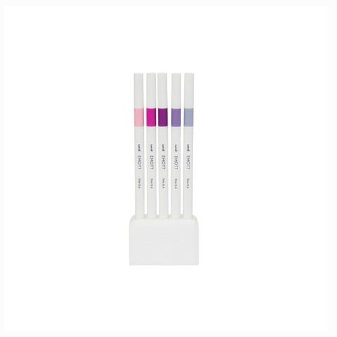 Emott Estojo Com 5 Canetas Extra Fina 5C Nº7 0.4mm Uni-Ball 4807