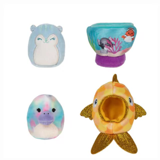 Squishmallows Squishville Fishy Friends 2 Pelúcias 3435 Sunny