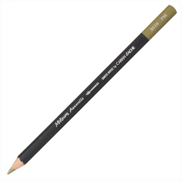 Lápis Aquarelável Caran D’Ache Museum 736 Brown Olive 50%