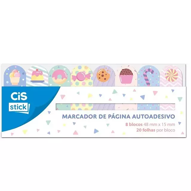 Marcador De Página 8 Modelos C/20 Folhas ST0402 CIS 55.3437