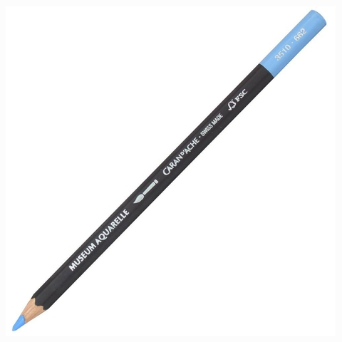 Lápis Aquarelável Caran D’Ache Museum 662 Azul Cobalto