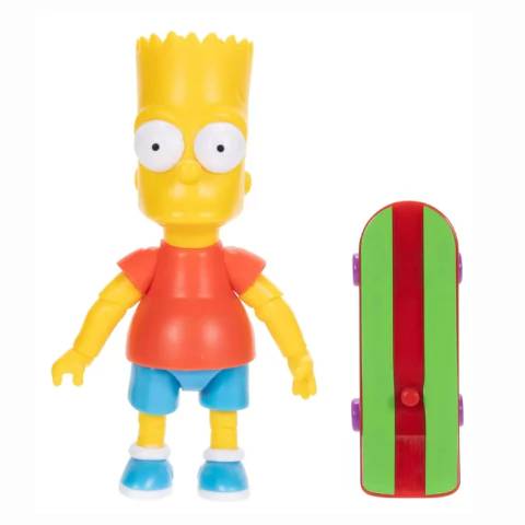 The Simpsons Bart Com Skate Articulado 9 Cm 4043 Sunny Jakks Pacific