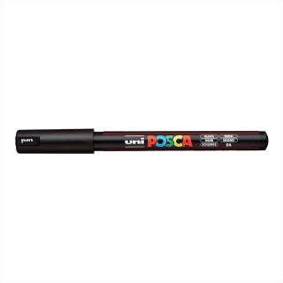 Caneta Posca Pc-1mr Uni Preta 0.7mm #24 9866