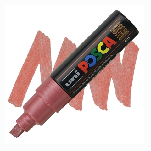 Caneta Posca Uni Pc-8k Metallic Red 8.0mm M15 3646