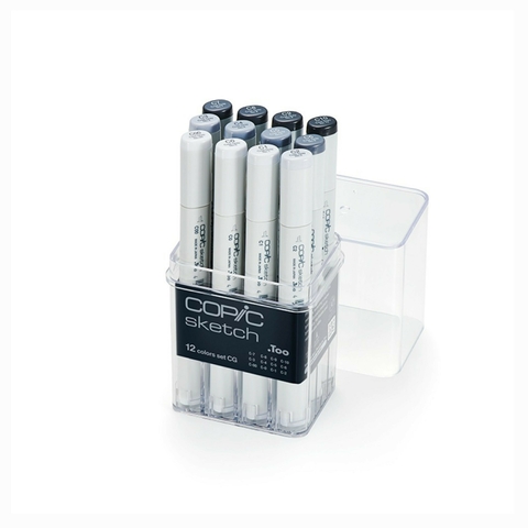 Marcador Copic Sketch Cool Gray Estojo 12 Cores 3125