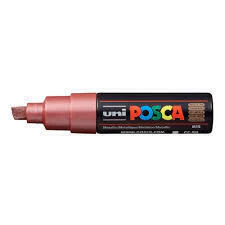 Caneta Posca Uni Pc-8k Metallic Red 8.0mm M15 3646