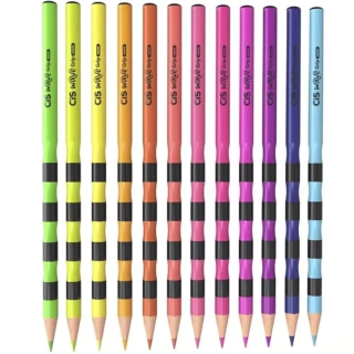 Lápis de Cor 12 Cores Neon Wave Grip CiS 5.7903