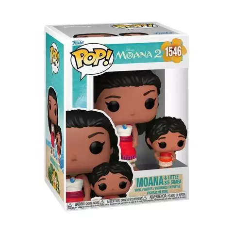 Boneco Funko Pop Disney Moana 2 Moana & Little Sis Simea 1546