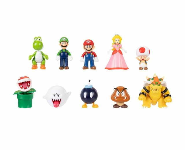 Kit 10 Bonecos Coleção Amigos e Inimigos do Mario Sunny 4212