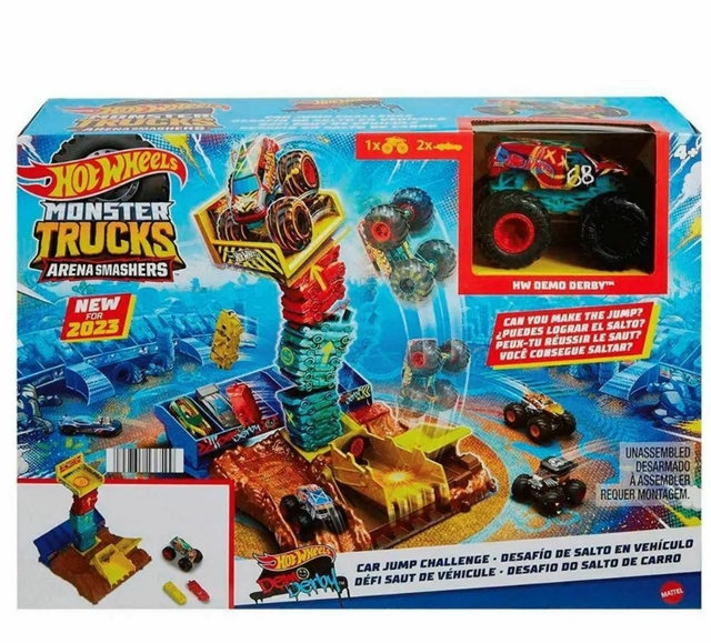 Pista Hot Wheels Monster Trucks Desafio De Salto Mattel HNB92 
