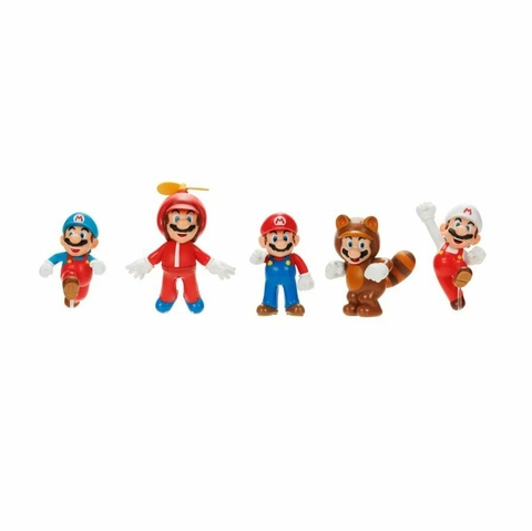Kit Com 5 Bonecos Transformações do Mario Super Mario Sunny 4208