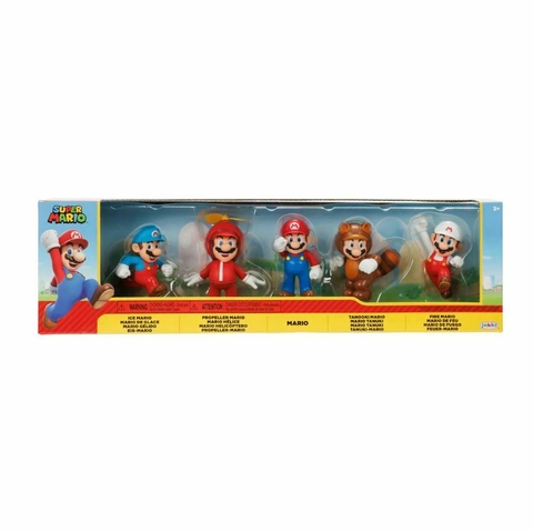Kit Com 5 Bonecos Transformações do Mario Super Mario Sunny 4208