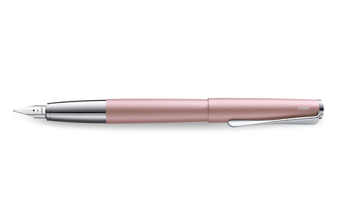 Caneta Tinteiro Lamy Studio Ouro Rose Pena Média