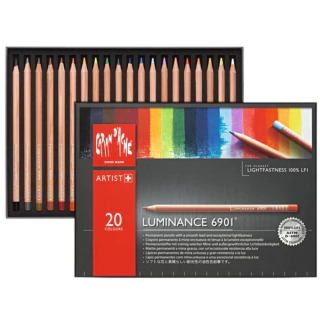 Lápis de Cor Caran Dache Luminance 20 Cores 6901720