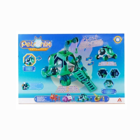 Conjunto de Veículo com Boneco Petronix Defenders Shell-E e Tim Fun F0114-6