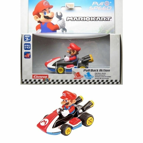 Carrinho de Fricção Mario Pull & Speed Mario Kart 1:43 Carrera