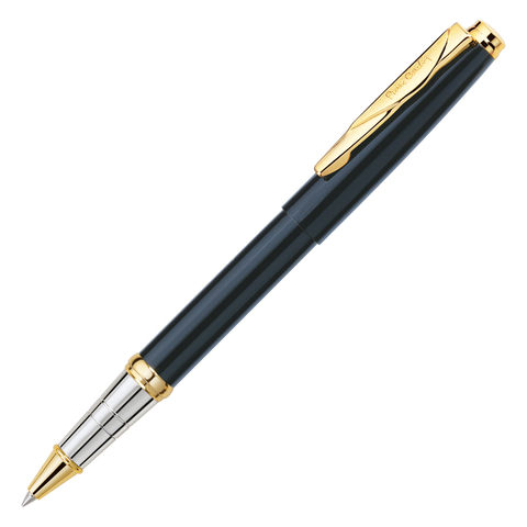 Caneta Rollerball Pierre Cardin Momento Preta Com Dourado 6803