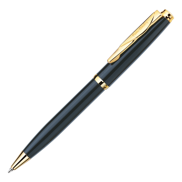 Caneta Esferográfica Pierre Cardin Momento Preta c/Dourado 7343