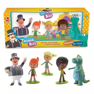 Mundo Bita Pack Com 5 Bonecos De Vinil Articulados 2732 Lider Brinquedos