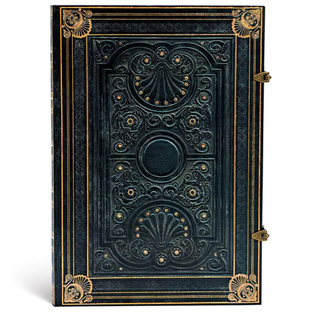 Caderno Paperblanks Nocturnelle Capa Dura 30x21cm Pautado 2205-3