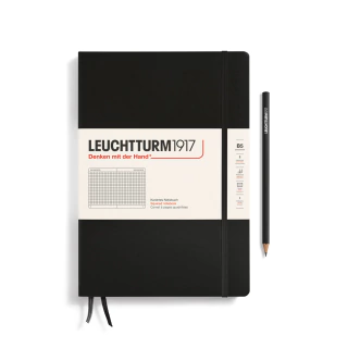 Caderno Leuchtturm1917, Composition (B5) - 219 Páginas, Capa dura, Quadriculado, Preto 366186 - comprar online