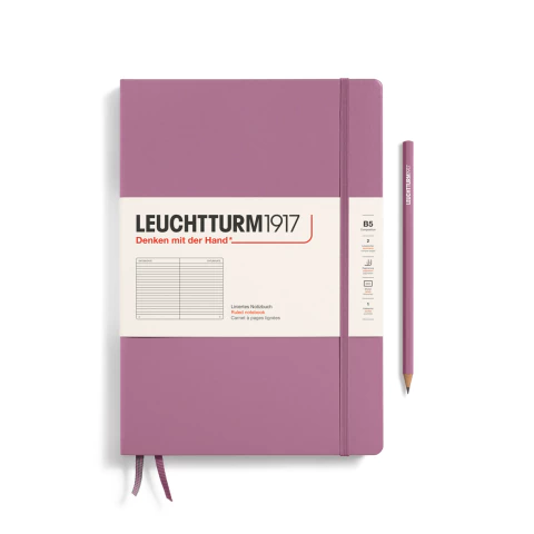 Caderno Leuchtturm1917, Composition (B5) - 219 Páginas, Capa dura, Pautado, Rosa Antigo 372343