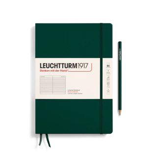 Caderno Leuchtturm1917, Composition (B5) - 219 Páginas, Capa dura, Pautado, Verde Floresta 370280 - comprar online
