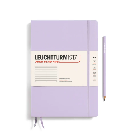 Caderno Leuchtturm1917, Composition (B5) - 219 Páginas, Capa dura, Pautado, Lilás 368151