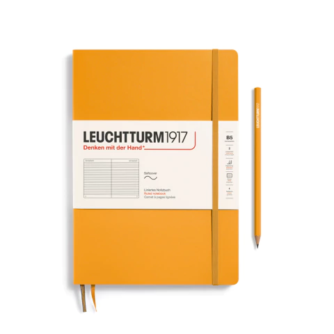 Caderno Leuchtturm1917, Composition (B5) - 123 Páginas, Capa Flex, Pautado, Sol Nascente 365635