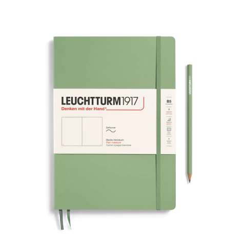 Caderno Leuchtturm1917, Composition (B5) - 123 Páginas, Capa Flex, Sem Pauta, Sálvia 363929