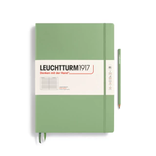 Caderno Leuchtturm1917, Master Classic (A4+) - 235 Páginas, Capa dura, Pautado, Sálvia 370261 - comprar online