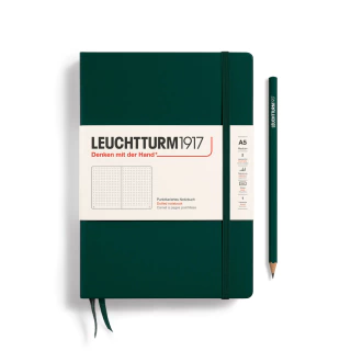 Caderno Leuchtturm1917, Medium (A5) - 251 Páginas, Capa Dura, Pontilhado, Verde Floresta 367255 - comprar online