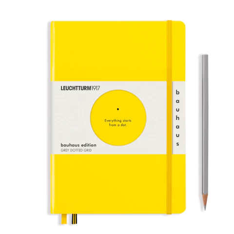 Caderno Leuchtturm1917 Bauhaus Edition (A5) - 251 páginas, Capa Dura, Pontilhado, Amarelo 359620