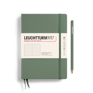 Caderno Leuchtturm1917, Medium (A5) - 251 Páginas, Capa Dura, Pontilhado, Oliva 365489 - comprar online