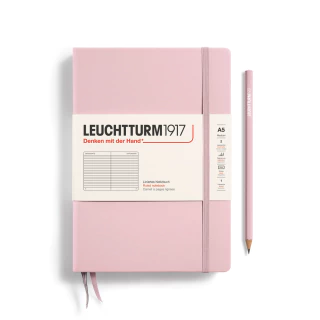 Caderno Leuchtturm1917, Medium (A5) - 251 Páginas, Capa dura, Pautado, Powder 361573 - comprar online