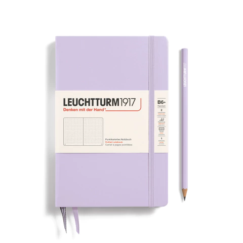 Caderno Leuchtturm1917, Paperback (B6+) - 219 Páginas, Capa Dura, Pontilhado, Lilás 368491