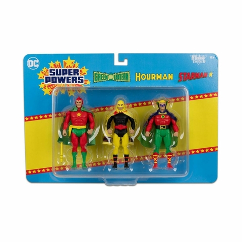 Green Lantern, Hourman, & Starman 3 Pack Super Powers DC Comics McFarlane