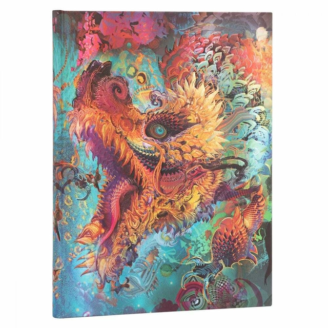 Caderno Paperblanks Humming Dragon Ultra Capa Dura Pautado 23x18cm 8179-1