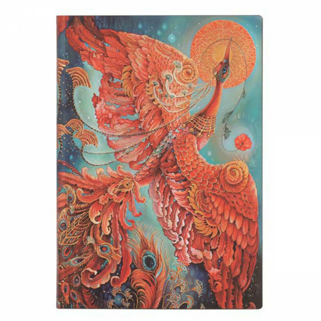 Caderno Paperblanks Firebird Midi 18x13cm Capa Flex Pautado 8211-8