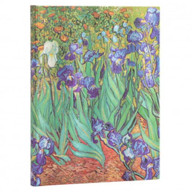 Caderno Paperblanks Van Gogh's Irises Midi 18x13cm Capa Dura Sem Pauta 8205-7