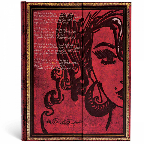 Caderno Paperblanks Amy Winehouse 23x18 Cm Capa Dura Sem Pauta 2556-6