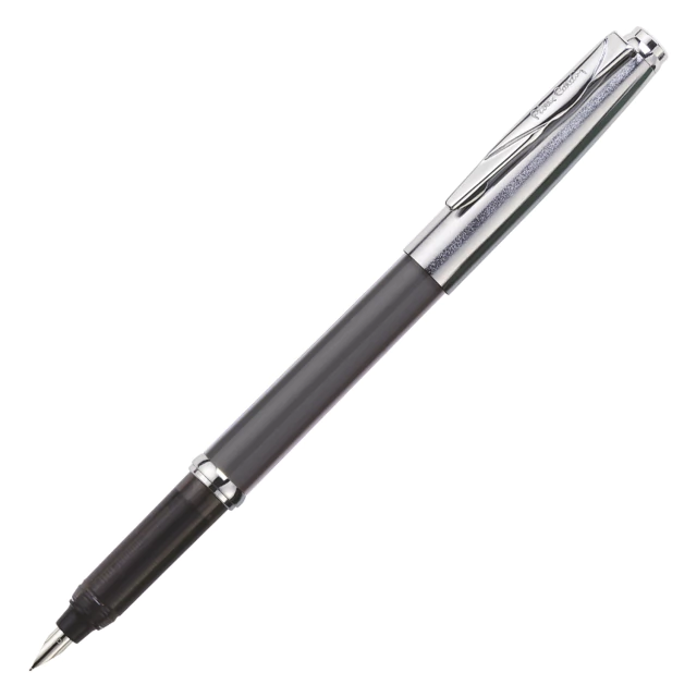 Caneta Tinteiro Pierre Cardin Penomatic Cinza Com Cromado 7404 - comprar online