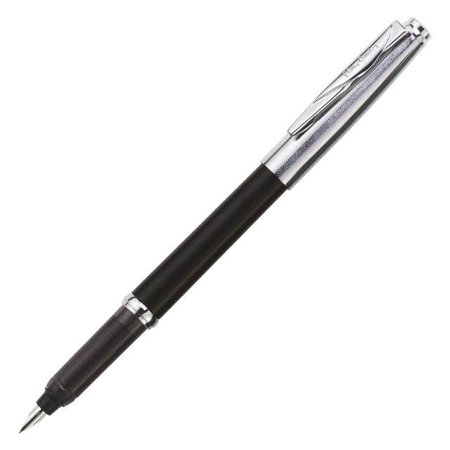 Caneta Tinteiro Pierre Cardin Penomatic Preto Com Cromado 6995 - comprar online