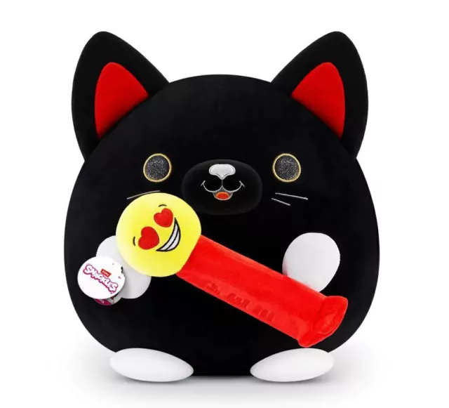 Pelúcia Snackles 35cm Gata Luna com Pirulito Pez Candide 1217