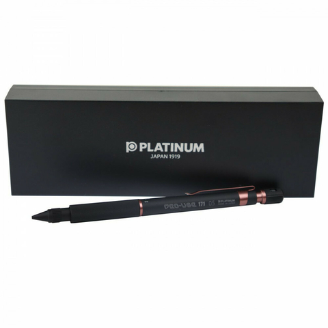 Lapiseira Platinum PRO-USE 171 Matte Black & Copper 0.3mm MSDA-3000A