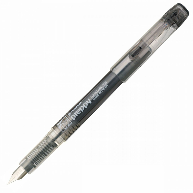 Caneta Tinteiro Platinum Preppy Japão Fountain Pen Preta Extra Fina 02
