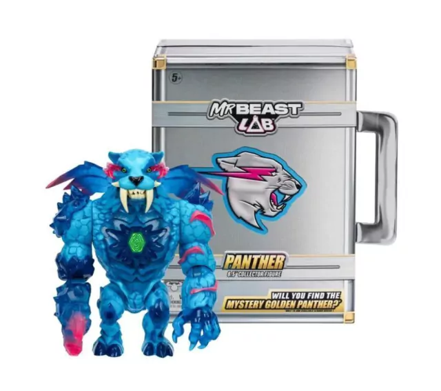 Boneco Colecionável Panther Mrbeast Lab 16cm Candide 4732