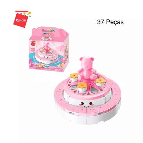 Blocos de Montar Build & Fun Sweetie Story - Little Bear Cake - Qman 35011-2